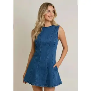 The Little Blue Denim Dress