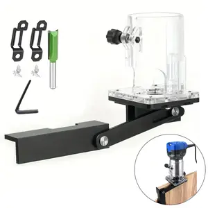 Woodworking Mortise and Tenon Jig, Precision 65mm Router Mortise Jig and Slotting Stand, 2-In-1 Hidden Clamping System for Woodworking
