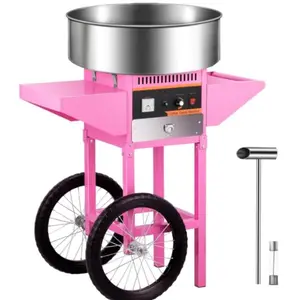 Cotton Candy Machine Commercial, 1000W Electric Cotton Candy Machine, Cotton Candy Maker with Stainless Steel Bowl, Sugar Scoop, Storage Drawer, Perfect for Family Party, Kids Birthday