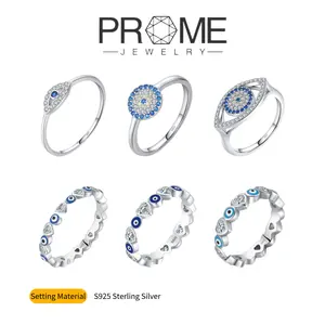 (SR012)S925 Sterling Silver Evil Eye Ring Unique, Elegant, Durable for Daily Wear, Hypoallergenic, Perfect Gift for Women