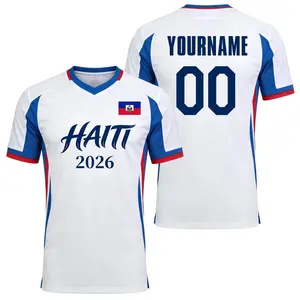 Custom Youths Mens Womens Haiti 2026 Cup T Shirts Soccer Jersey For Fans