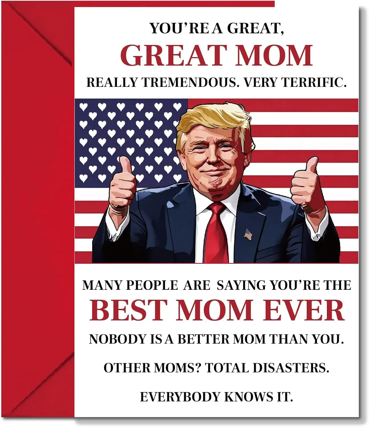 Premium Quality Greeting Card with Smooth Paper, Funny & Heartfelt Message for Mom/Grandma from Daughter/Son, Ideal for Mother's Day & Birthday Gifting (Office Stationery Card Stock)