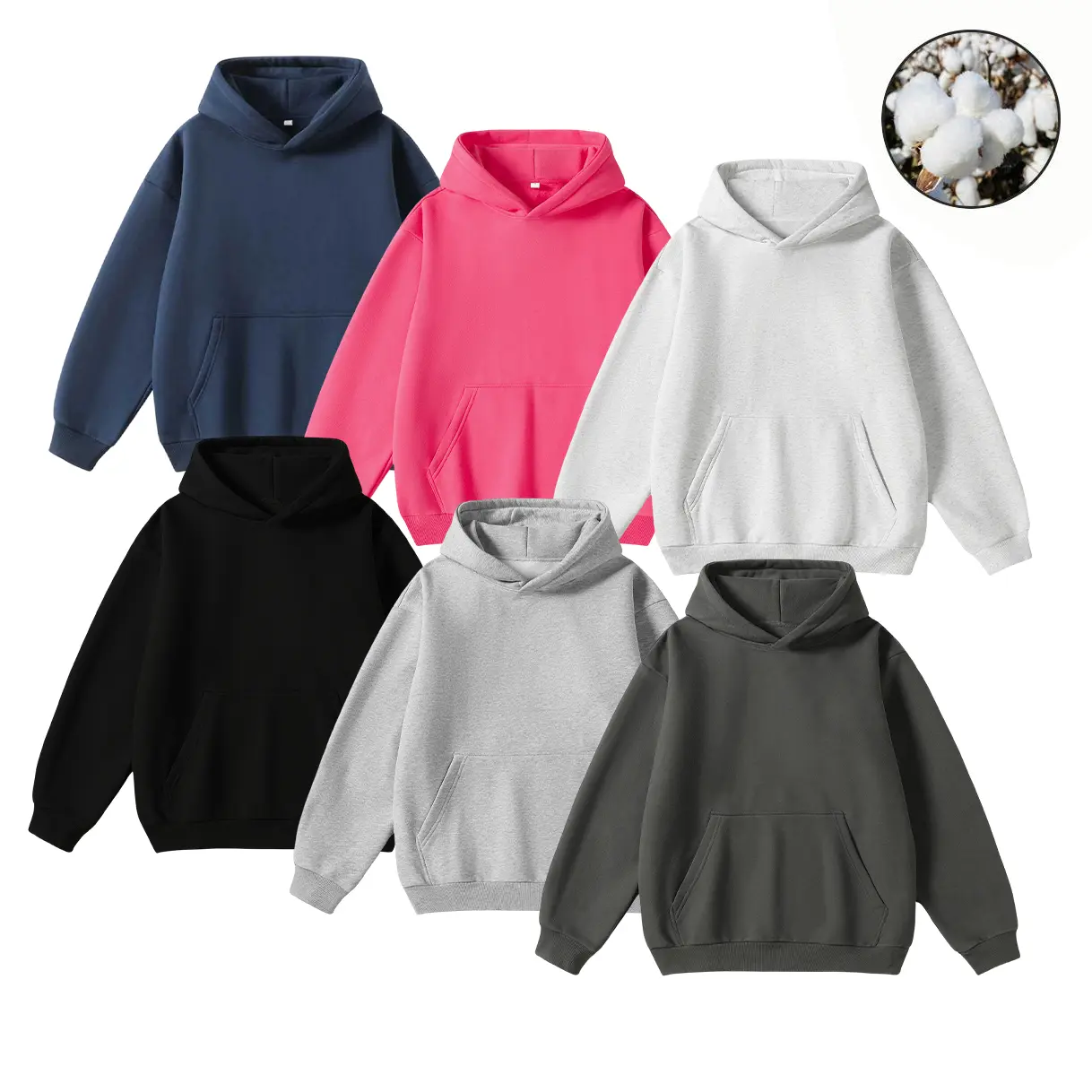 Hooded Sweatshirt Vintage-Washed Hoodie Streetwear Unisex Hooded Jacket Men's Soft Casual Fashion Top Solid Color Long Sleeve 50%Cotton50%Polyester Pullover Pullover