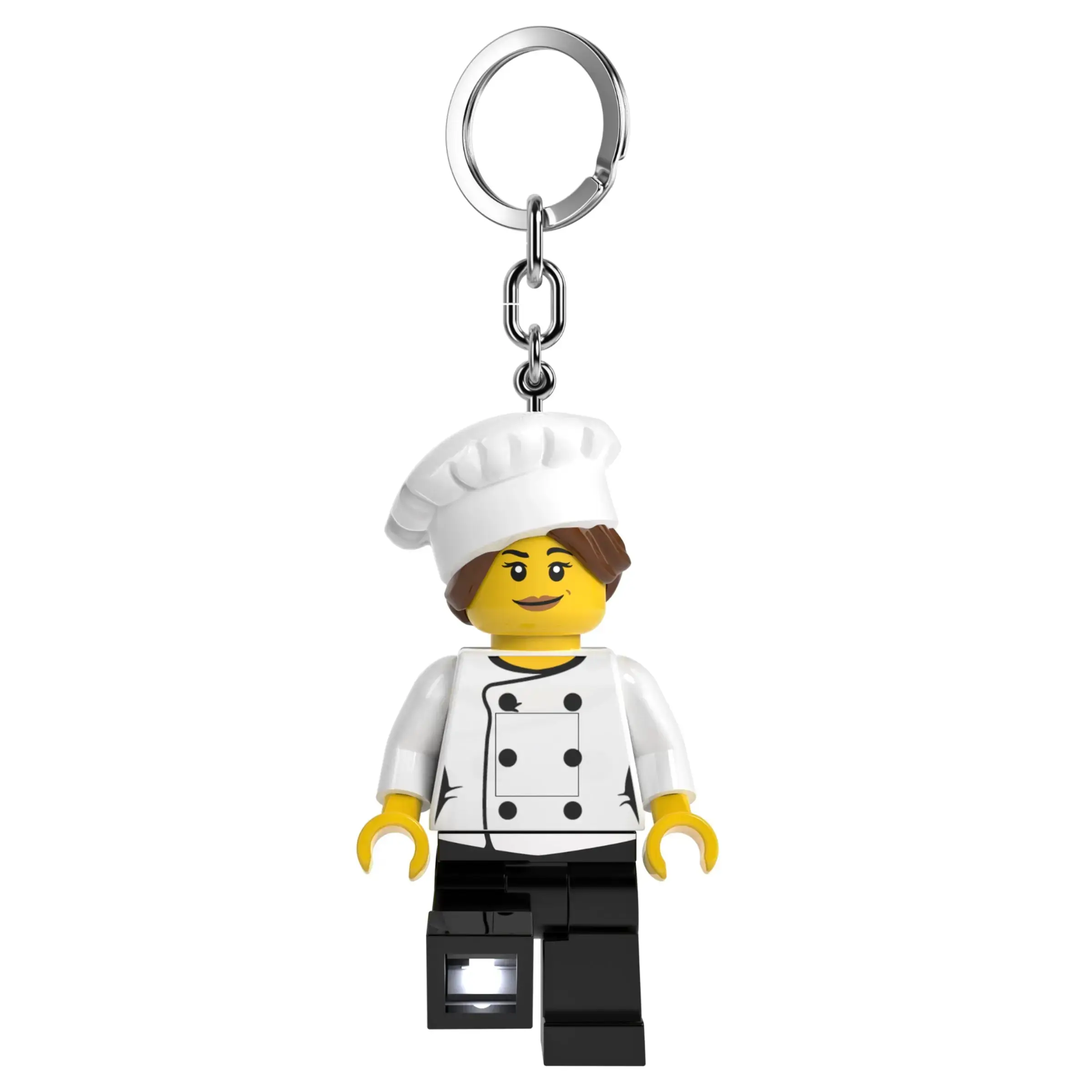 LEGO® Keychain Light - Female Chef (KE218H), Large 3 Inches Tall