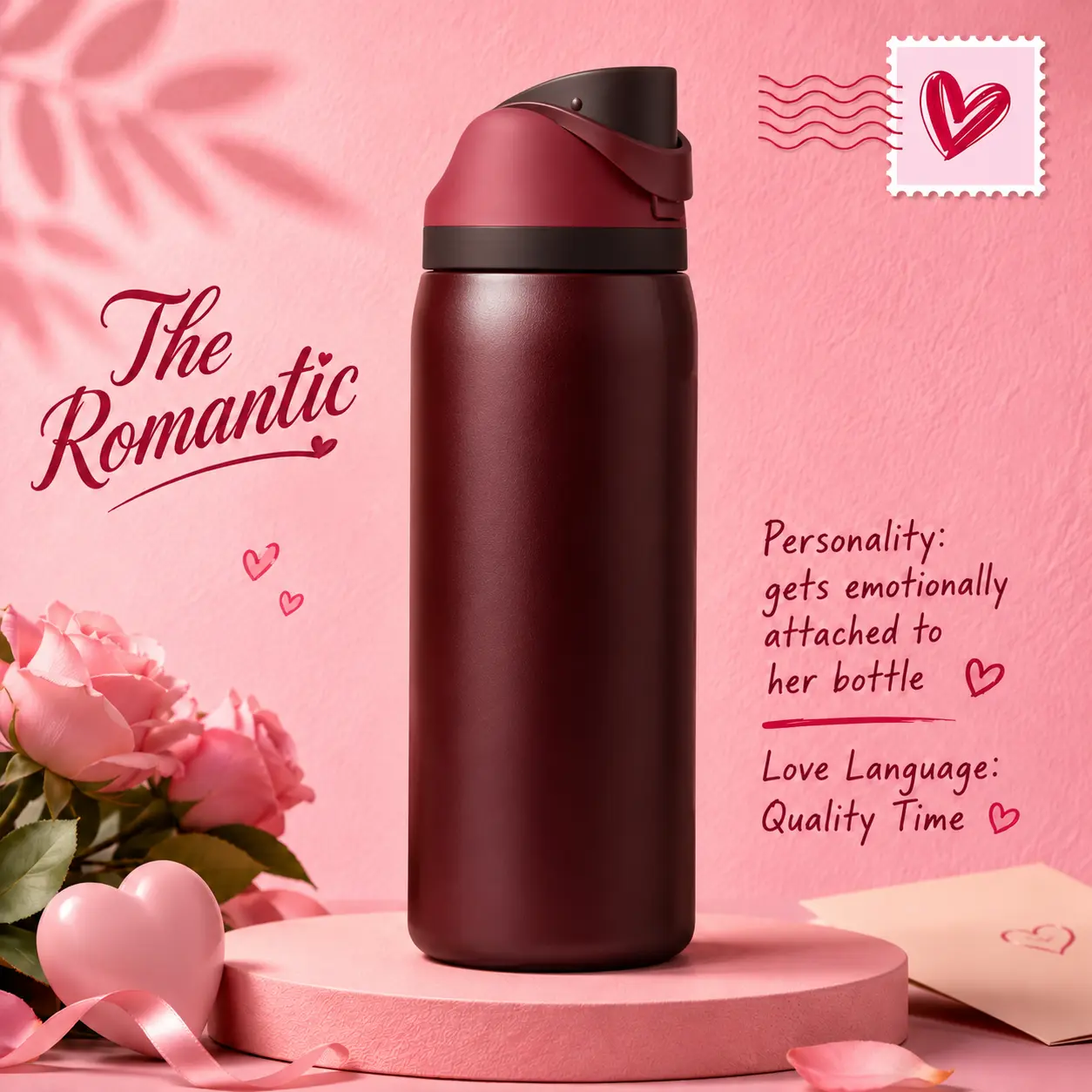 32oz Plain Stainless Steel Black Cherry 2-in-1 Sip & Chug Straw Water Bottle - Leak-Proof Vacuum Flask, Daily Carry/Traveler Tumbler, Lightweight, Cupholder-Friendly, Desk-Ready, Hands Dry, Backpack-Fit Secure Lid Insulated Kitchenware Drinkware Accessory