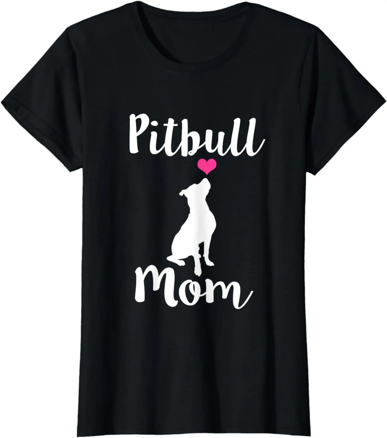 Women's Pitbull Mom T-Shirt, Casual Short Sleeve Graphic Tee, Funny Dog Mama Gift for Everyday Wear, Shortsleeve, Lady, Top, Tshirt, Vintage, Streetwear, Tops, Casual Tee