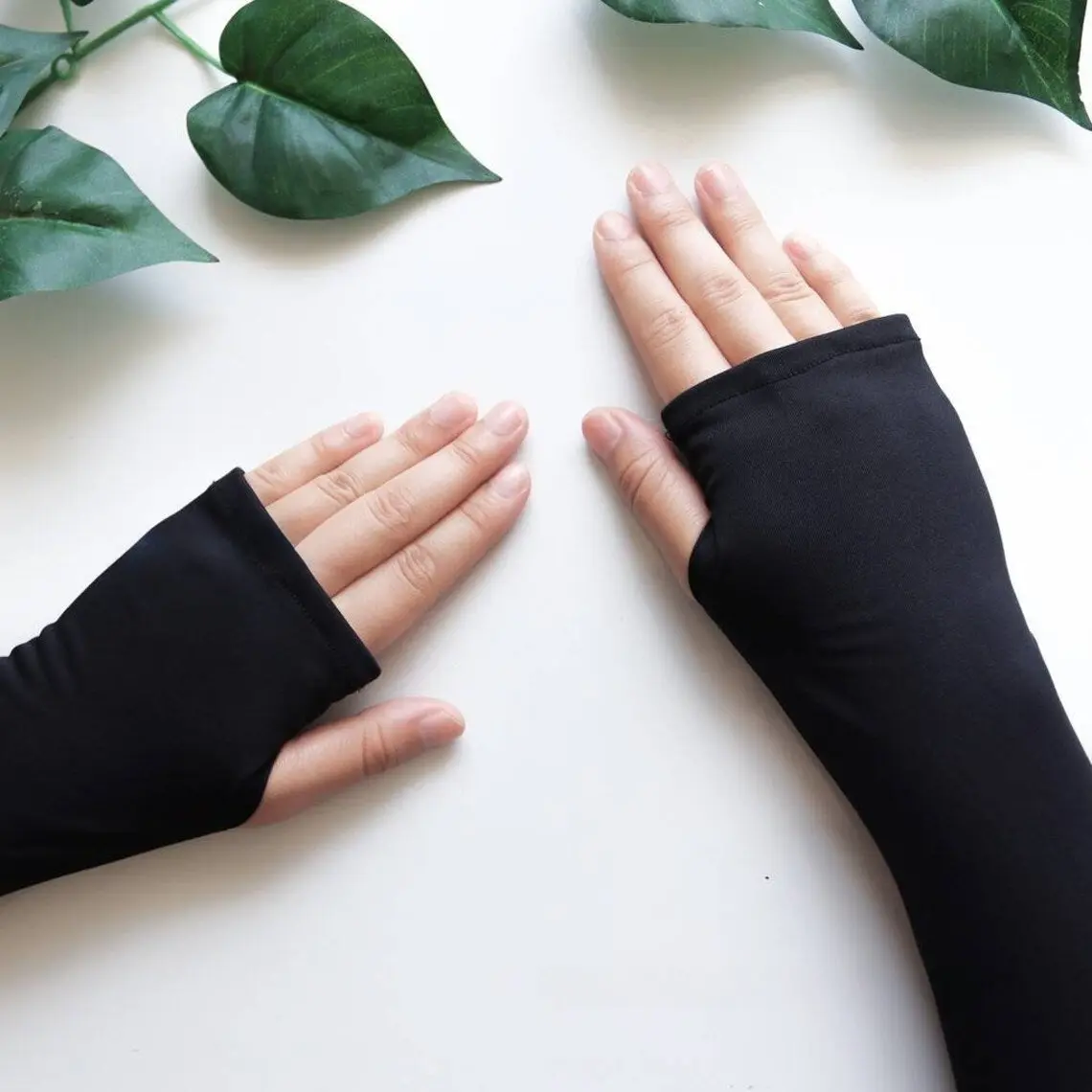 Long Black Islamic Sleeve with Thumb Hole