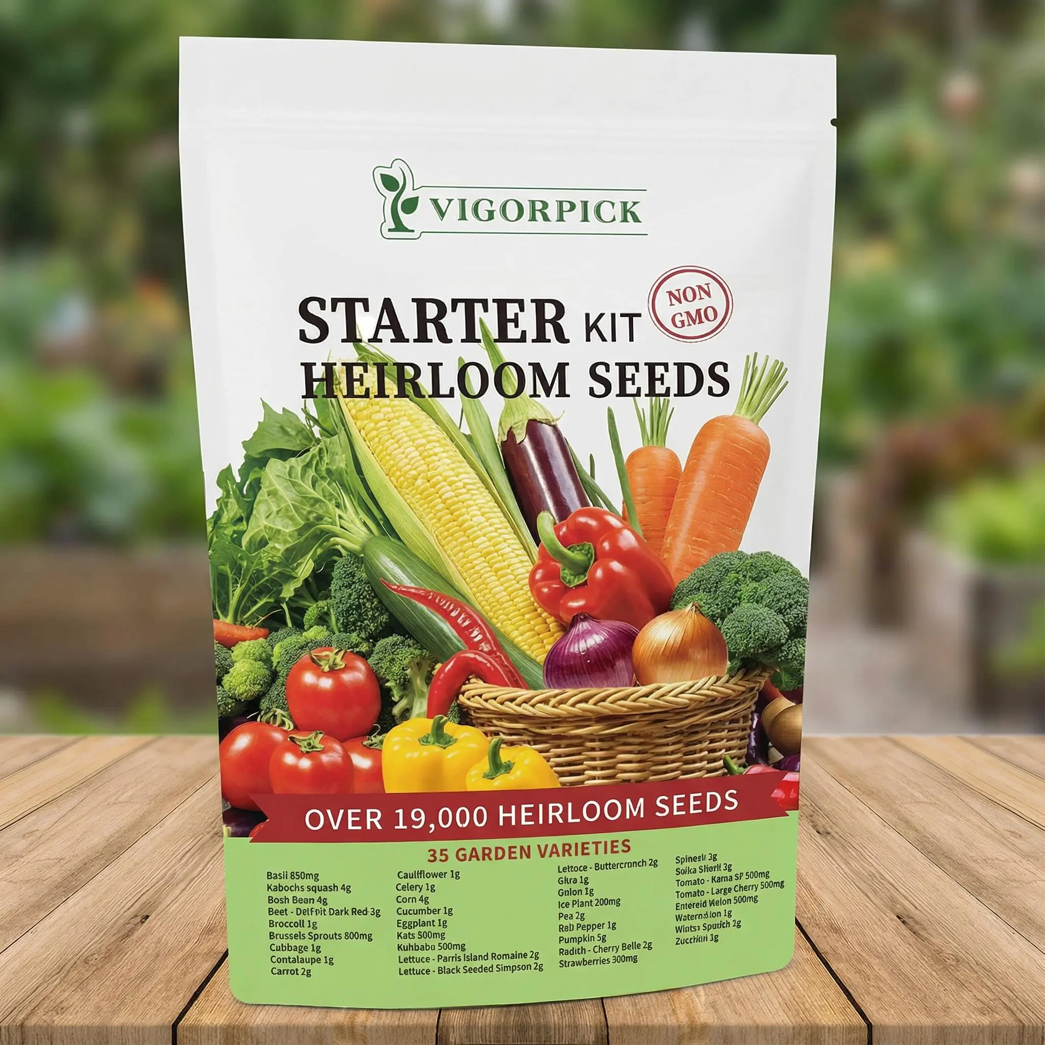 [Popular Choice] Organic Planting Vault - 35 Variety Box for Backyard Cultivating & Farming Survival Crops Non-GMO Vegetable Blend Ideal Horticulture Surprise for All Personal Yard