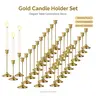 30Pcs Casual Metal Votive Holders - Candle Stands for LED Lights, Home Interior Decoration Accessories, Wedding Centerpieces, Candles Not Included