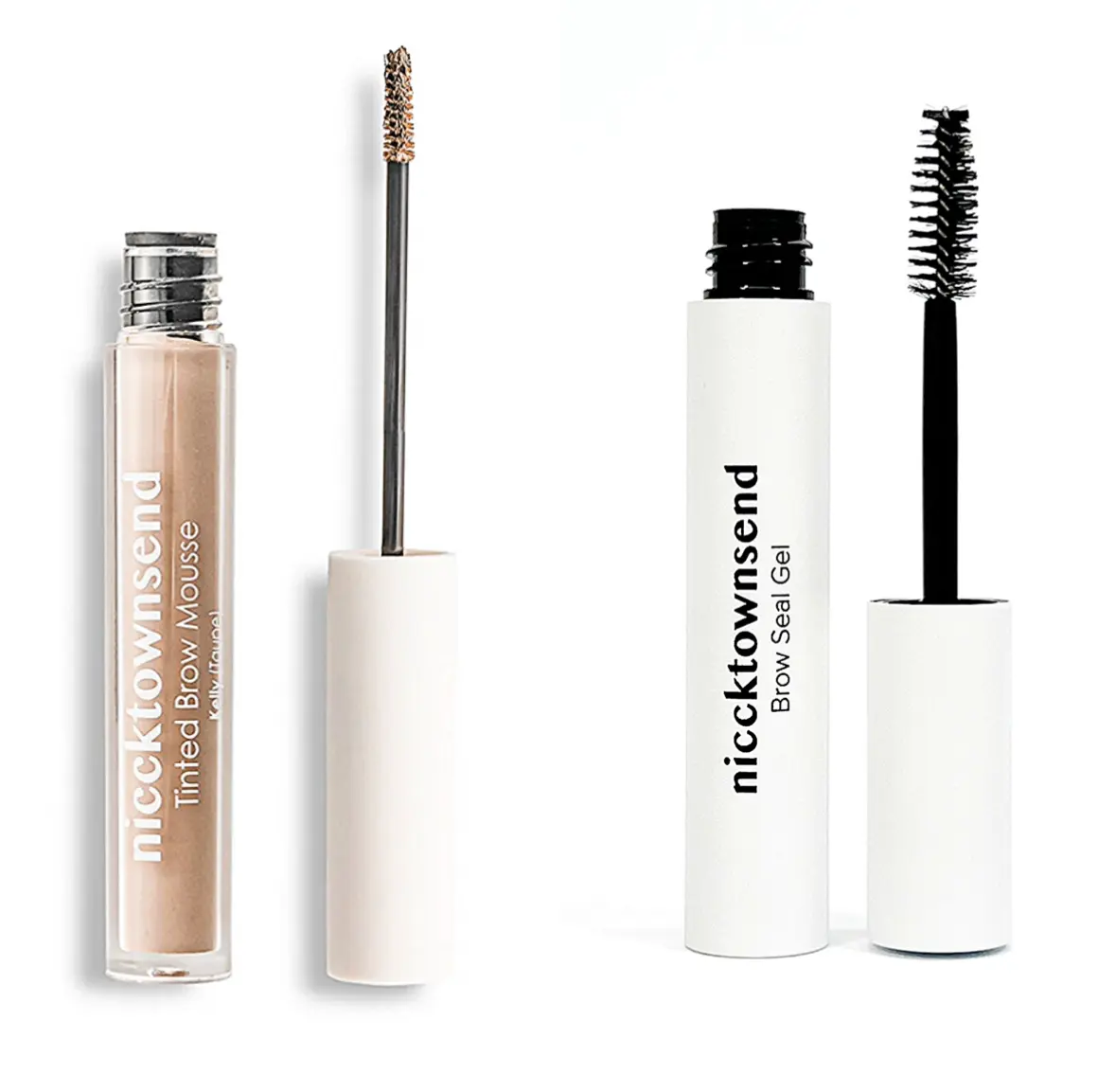 Nicck Townsend's Tinted Brow Duo - Fluffy Brow Set with Tinted Mousse & Seal Gel for 24hr Hold - Cruelty-Free Vegan Formula