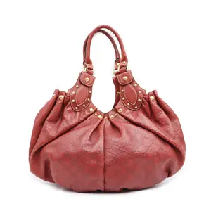 Pre-owned GUCCI Leather Shoulder Bags Guccissima Studded Pelham Medium Shoulder Bag (G5503)