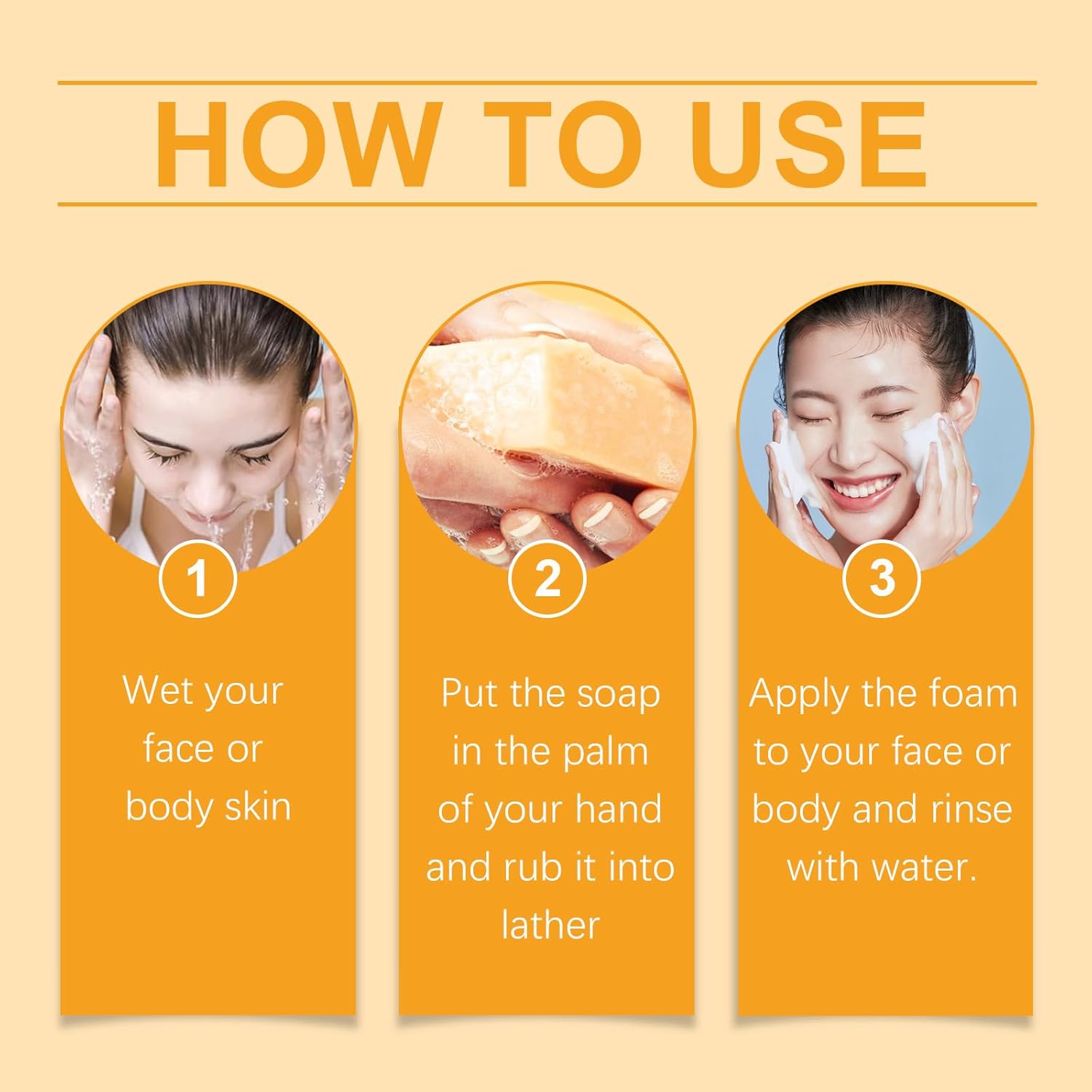 Men Women Universal Acne Removal Lemon Turmeric Soap Bar