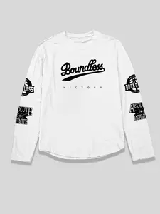 Men's Stylish Aesthetic Letter Pattern Printed Long Sleeve Crewneck Fitted T-Shirt, Menswear Streetwear Comfortable Soft Casual Top for Everyday Wear, Wardrobe Essential for Versatile