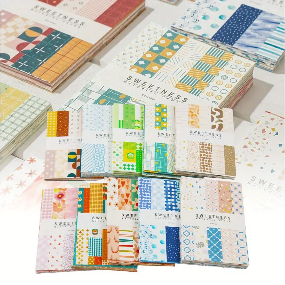 500 Sheets Vintage Scrapbook Paper Set Aesthetic Stationery Paper Supplies Decorative Paper for DIY Art Crafts Scrapbooking Journal Photo Album