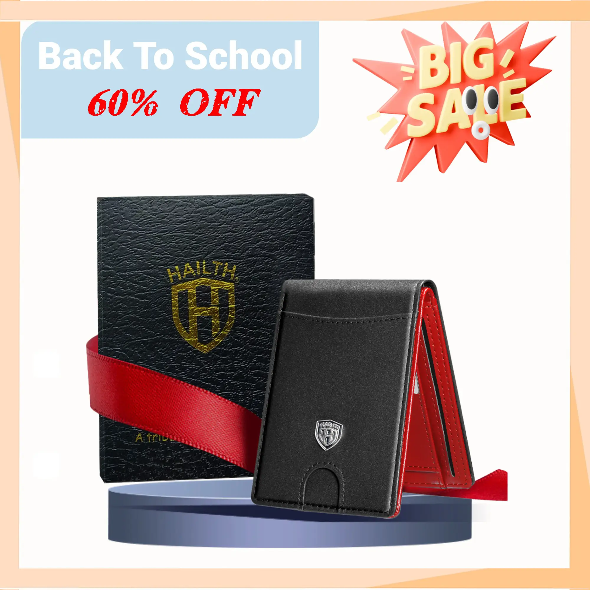 HAILTH 2025 Ultra-Thin RFID Blocking Wallet for Men – Holds 12 Cards + Cash with Secure Money Clip | Slim Carbon Fiber Design, Perfect Back to School