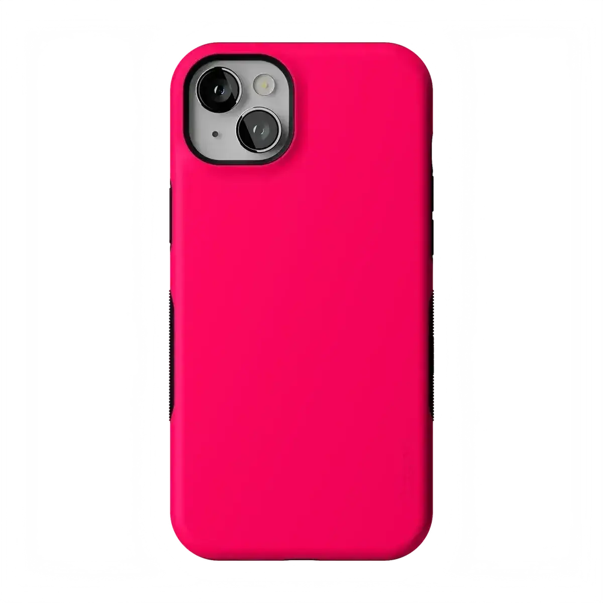 Casely iPhone 13 Case | Think Pink | Solid Neon Pink | Bold Protective Design | Compatible with MagSafe