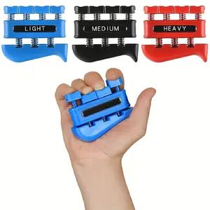 Finger Strengthener - Finger Exerciser for Forearm and Hand, Hand Grip Workout Equipment for Musicians, Rock Climbing, and Therapy, Adjustable Resistance, Portable and Durable