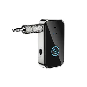 LUTU Bluetooth car adapter 5.4 Transmitter and receiver 2-in-1 wireless audio device, suitable for car music headphones and speakers, with a 3.5mm jack AUX to bluetooth audio adapter Suitable for Ford pickup trucks, Versa, and Toyota