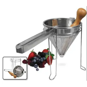 Weston 83-3030-W Stainless Steel Cone Strainer & Pestle Set