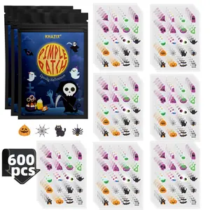600pcs Pimple Patch, Acne Absorbing Cover Patch, Hydrocolloid Invisible Acne Patches for Face, Zit Patch, Acne Stickers, Acne Clearing Products, Tea Tree & Calendula Oil, Halloween