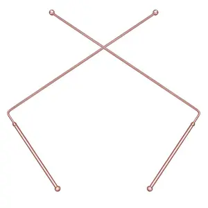 99.9% Copper 2PCS Dowsing Divining Rods for Ghost Hunting Tools, Divining Water, Treasure, Buried Items Etc