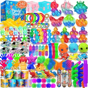 Party Favors for Kids 8-12 4-8 240 Pack Fidget Toys for Adults Christmas Stocking Stuffers Goodie Bags School Classroom Prizes Birthday Gifts for Teen Boys Girls Stress Relief Sensory Toy Bulk