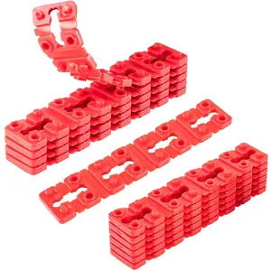 Electrical Box Outlet Spacers, 48-Piece Plastic Stackable Spacers Kit for Box Extenders, Wall Plates & Tile Backsplashes – Loose Outlet/Switch Repair Solution