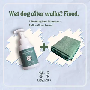 No Rinse Dog Shampoo – Clean Your Dog Without a Bath (Quick Fix) + Towel
