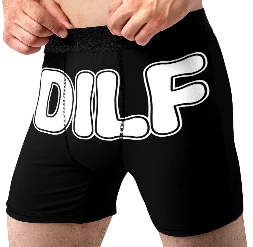 Random Stock Apparel DILF Funny Men's Boxer Briefs Novelty Underwear