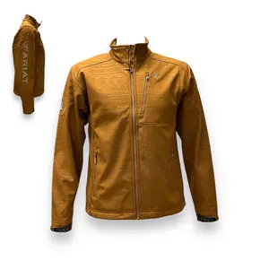 Men's Ariat Logo 2.0 Softshell Jacket - Chestnut Embossed