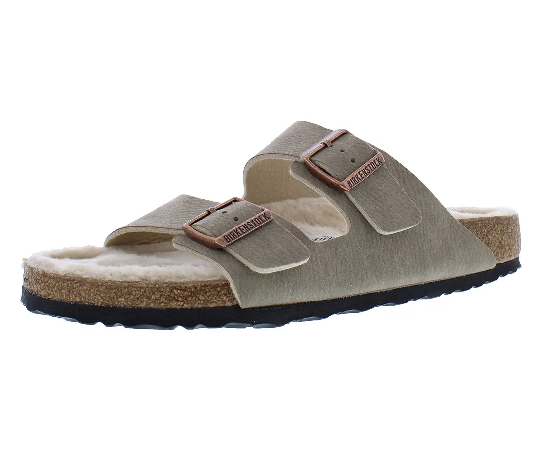 Birkenstock Arizona Unisex Gray Open-Toe Slip-On Sandals - Men's Comfortable Walking Shoes, Casual Outdoor Footwear