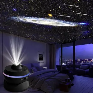 New 13-in-1 Upgraded Lens Meteor And Galaxy Galaxy Projector , Holiday Gift atmosphere Features An Ultra-wide Projection And Multi-color Night Light, Suitable For Living Rooms, Bedroom,Tent Decoration