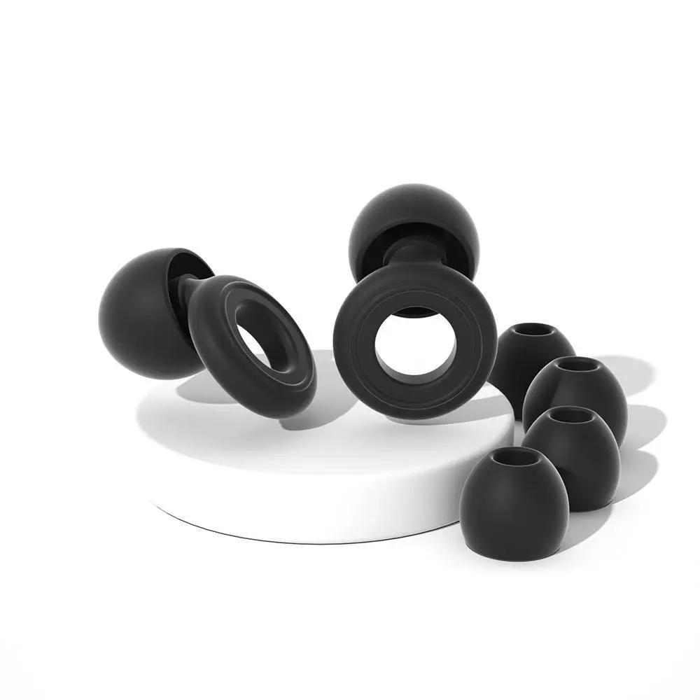 1 pair of noise-cancelling earplugs for sleeping and swimming, silicone reusable earplugs for noise reduction, Waterproof Earplugs