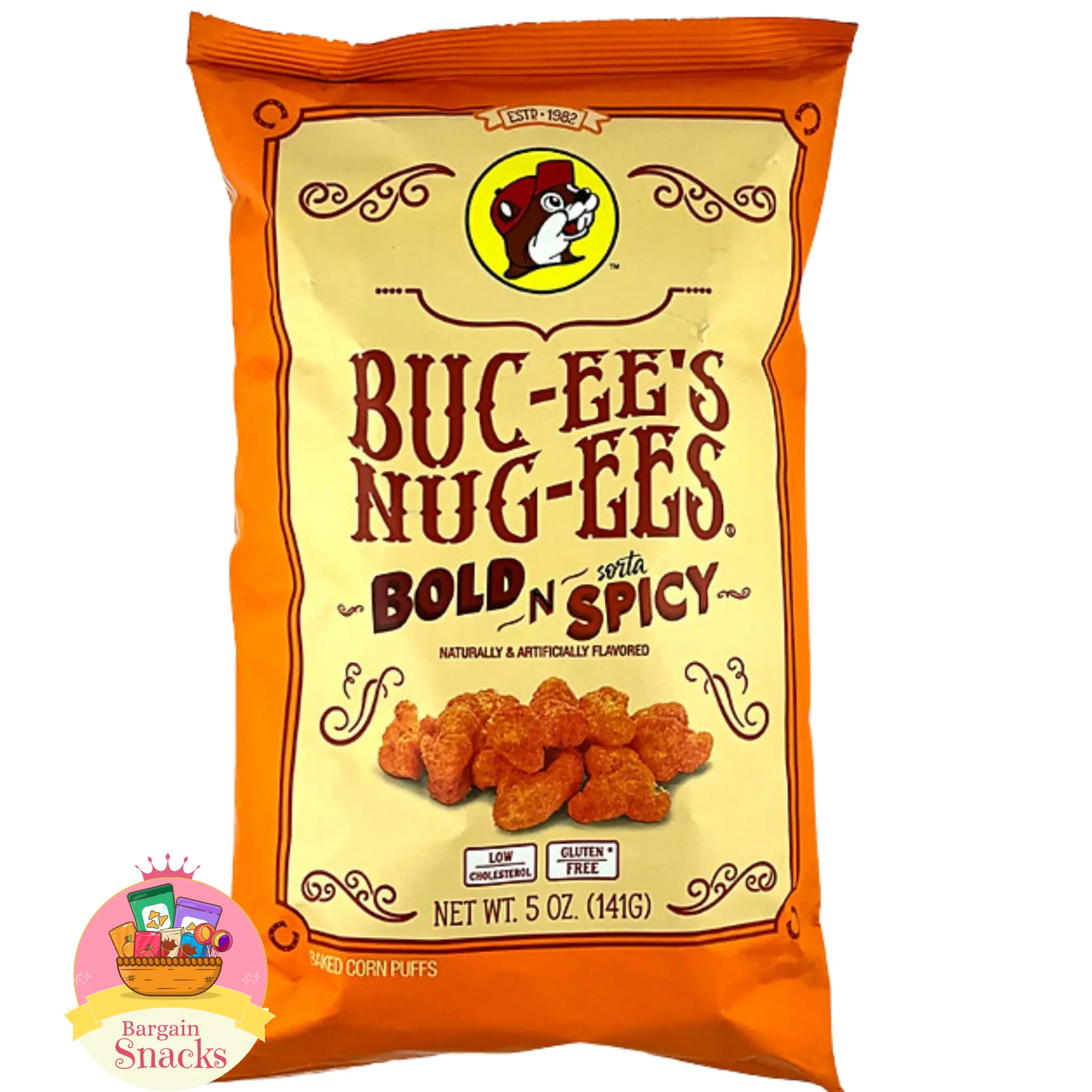 Buc-ee's Nuggets Bold n Spicy- Popular Buc-ees Nuggets Bold and Sorta Spicy Snack - 1 Bag