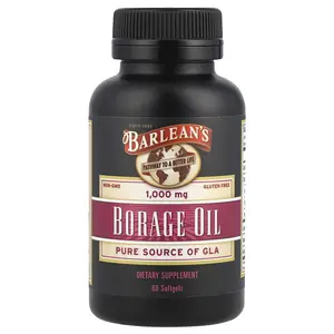 Barlean's Borage Oil, 1,000 mg, 60 Softgels