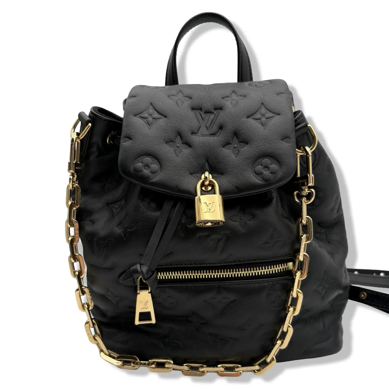 Pre-owned Louis Vuitton Leather Backpacks Coussin Backpack PM LV2015