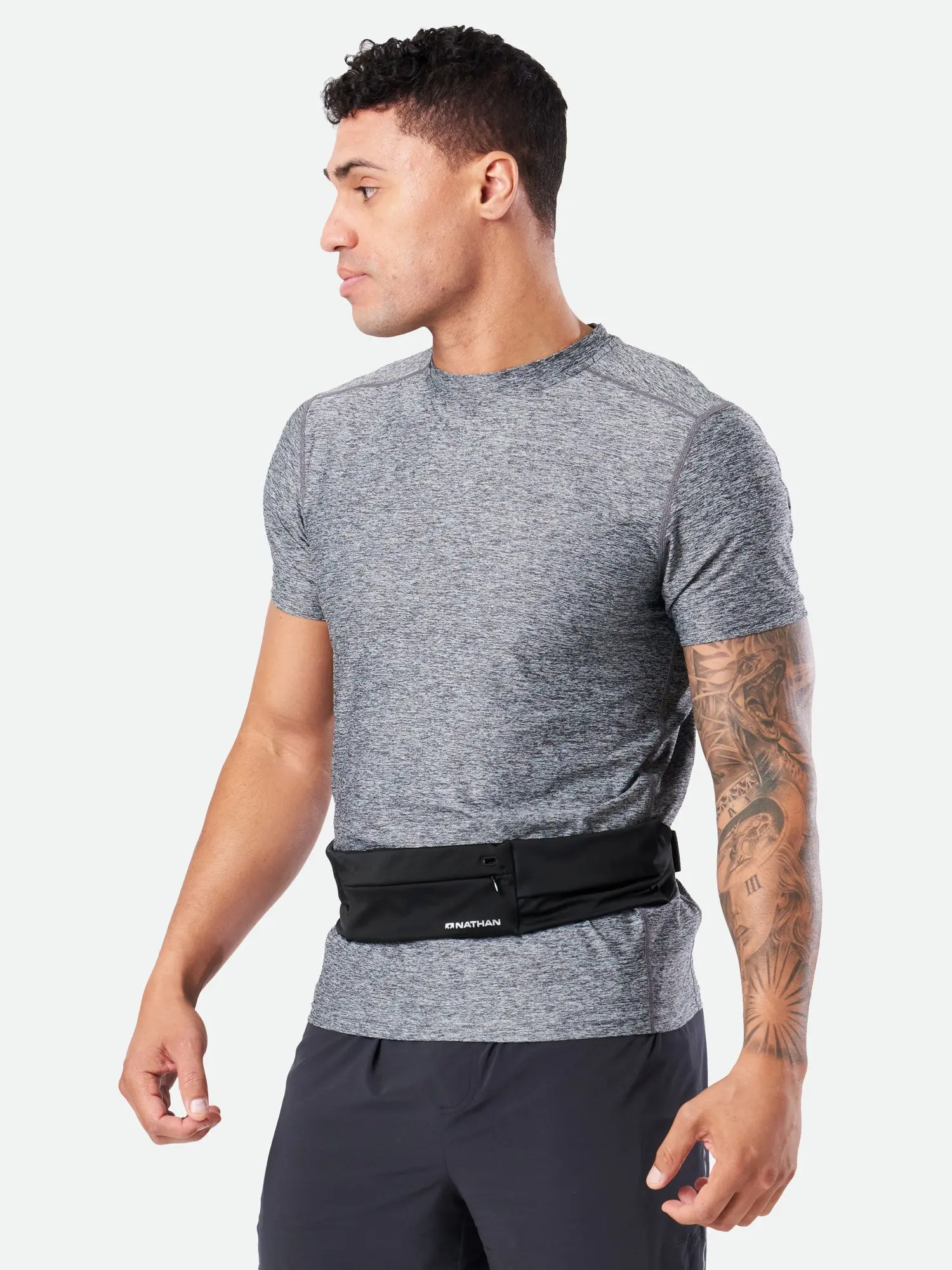 NATHAN Adjustable-Fit Zipster 2.0 Running Belt with Quick Release Buckle & Weather-Resistant Pockets for Trail Running & Active Training
