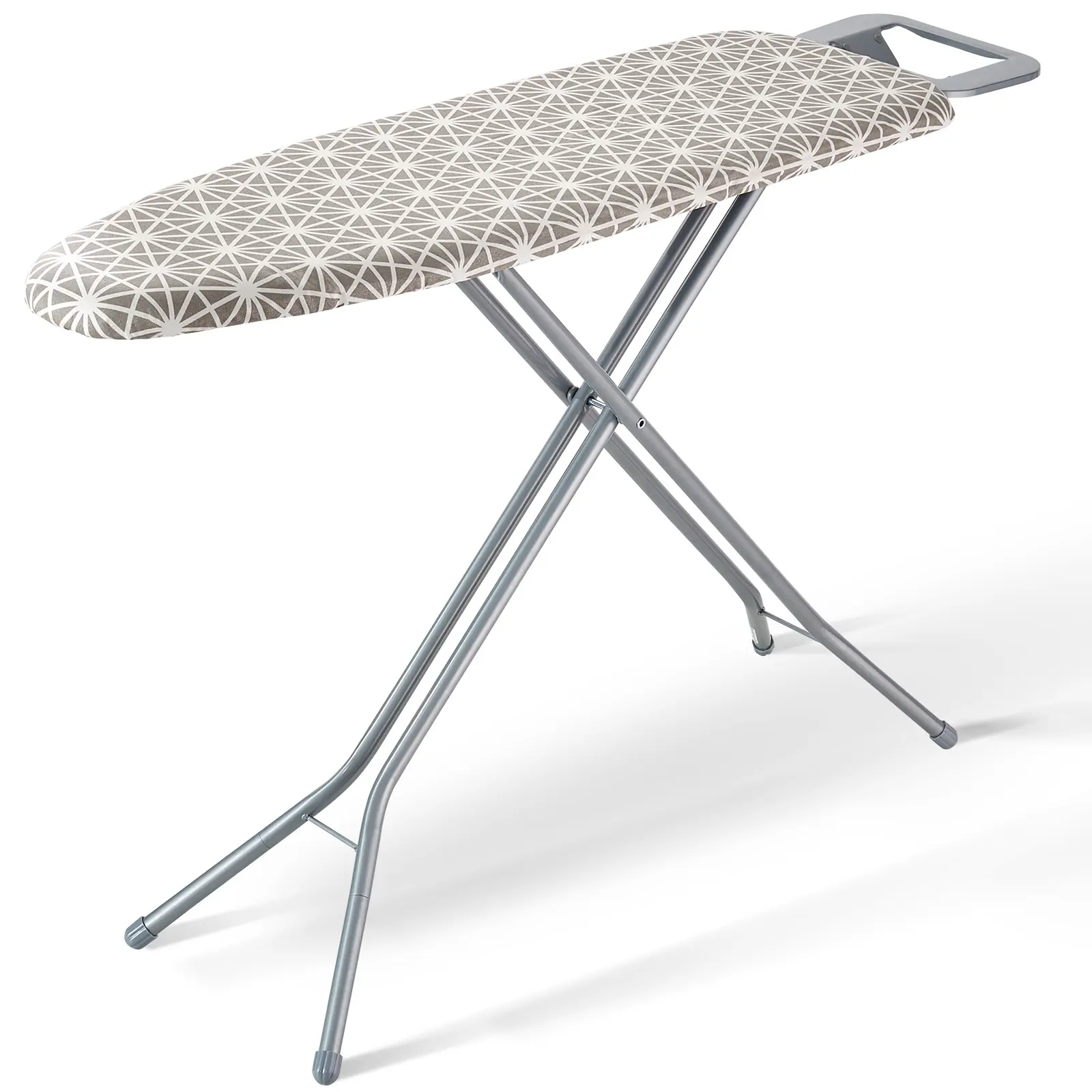 【summerfinds】VEVOR Ironing Board with Large 51 x 13 Ironing Surface, Thickened 4 Layers Iron Board with Heat Resistant Cover and 100% Cotton Cover, 7 Adjustable Heights Ironing Board for Home Laundry Room Use