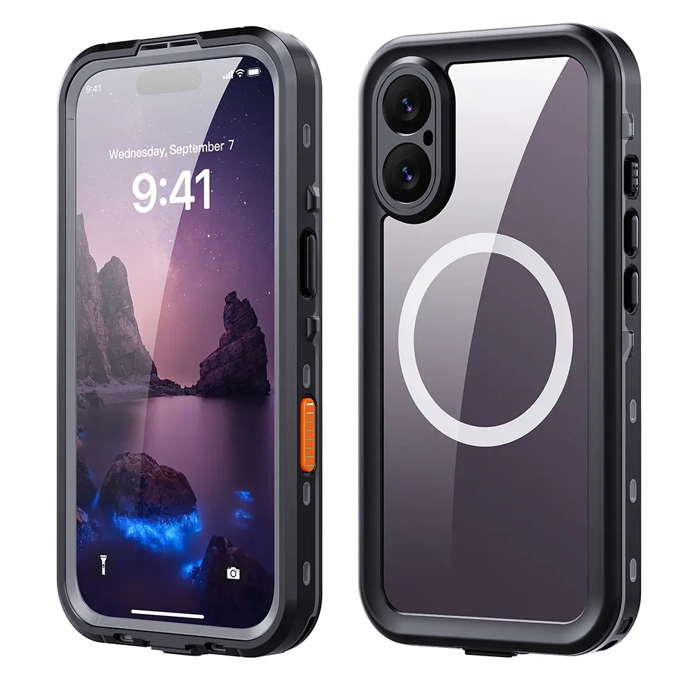 iPhone 17 Series Waterproof Cases for Outdoor, Heavy Duty Shockproof Cover with Magnetic, Lens Protection, Durable Case, Protective Cover, Shockproof Shell for iphone 17 Pro Max, 17, 17 Pro, 17 e, Accessories, Smartphone Cellphone Protector