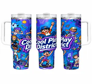 Cool Play District 40oz Tumbler - Anime Streetwear Insulated Travel Mug