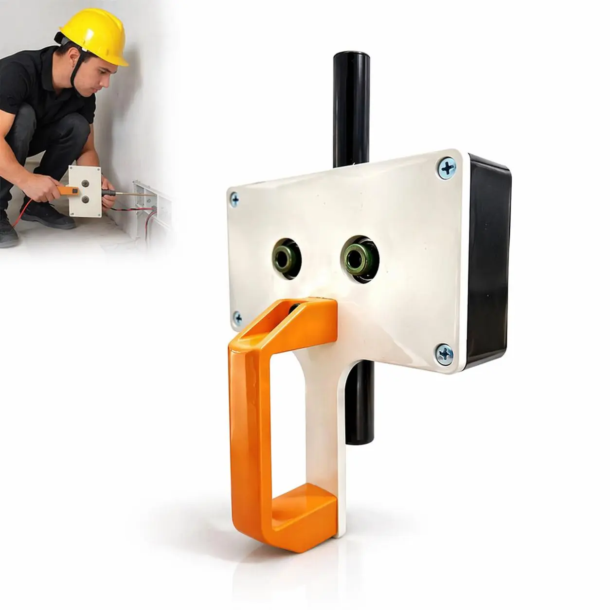 Drill-Powered Cable Pulling Tool with Heavy-Duty Construction, 5/16" Capacity Industrial-Grade Wire Feeder, Precision Drive System, High Speed, Pro & DIY Ready for Electricians, Residential Power Wiring Through EMT/PVC/Conduit & Tight Spaces