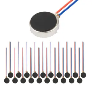 20PCS 10mmx3mm Mini Vibration Motors DC 3V 12000rpm Flat Coin Button-Type Micro DC Vibrating Motor for Mobile Cell Phone Pager Tablet Household Appliances