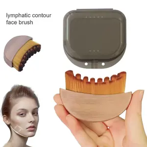 Lymphatic Face Brush - Dry brush and drain massager for instant contouring! Lifts jawline, chin and relieves fatigue. Ergonomically designed for a perfect fit. (1PC) FACE MASSAGE TOOL
