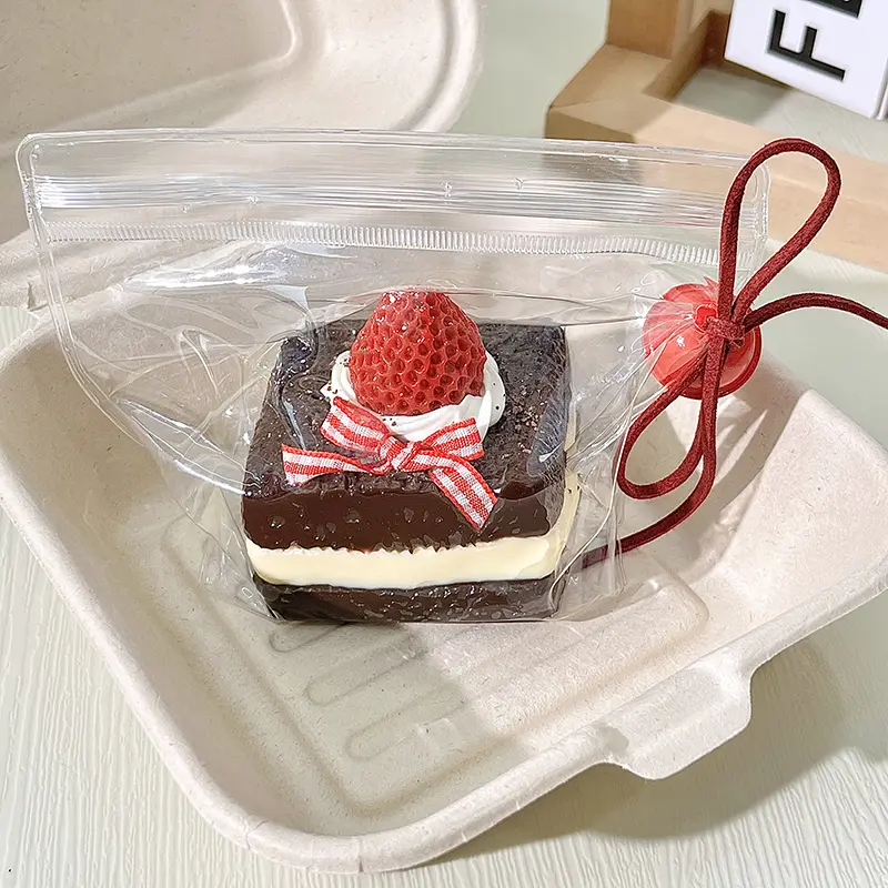 【Buy 3 Get 1 Free】Square Strawberry Sandwich Cake Taba Slow-Rising Squishy - Food-Grade Silicone Fidget Toy for 10+ Years, Moldable Taba Squishy, Non-Toxic Handmade ASMR Stress Relief Sensory Toy, Squeeze Stress Ball
