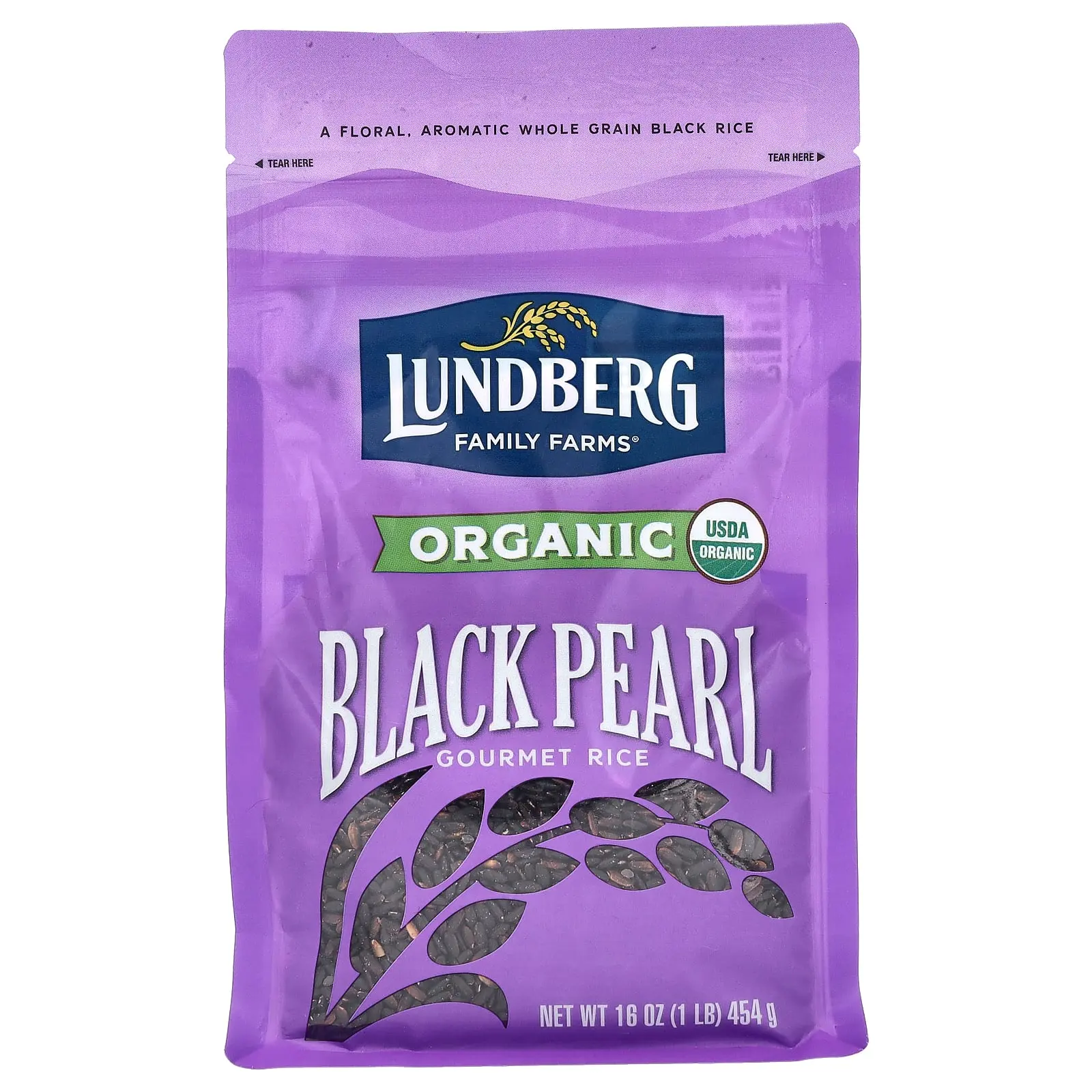 Lundberg Organic Black Pearl Gourmet Rice, 1 lb (454 g)