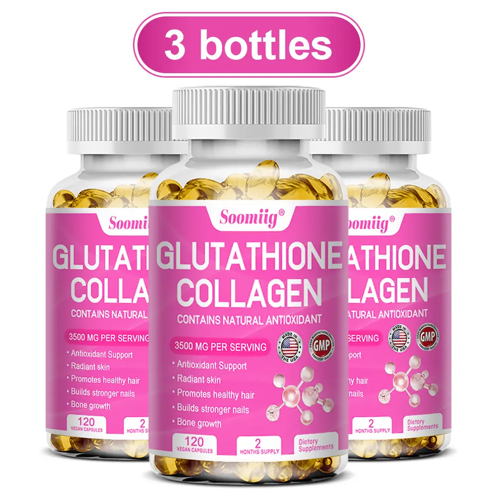 3 bottle,Soomiig Glutathione Collagen Health Supplement