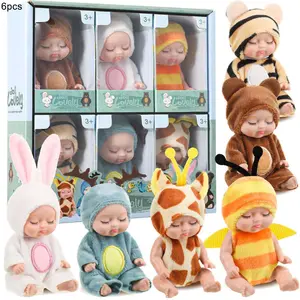 6 Expressive Dolls, Ultra Cute Sleeping Bjd Doll Toys, Perfect for Collectors and Gift Lovers, High-Quality Craftsmanship, Soft Dolls
