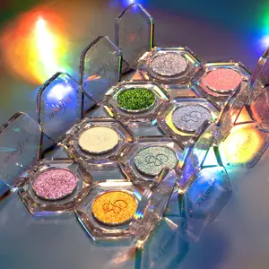 Ourbella Multichrome Single Eyeshadow All In 8 Colors Bundle-Eyeshadow Set With Gifts, Iridescent Shimmer Makeup, Color-Shifting Eyeshadow, Long-lasting Metallic Talc Free Eyemakeup