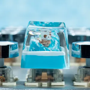 Handmade Epoxy Resin Keycap, Sheep Captain Keycap, Streamlined Design for Cherry Mx Mechanical Keyboard, Perfect Gift for Birthday or Holiday