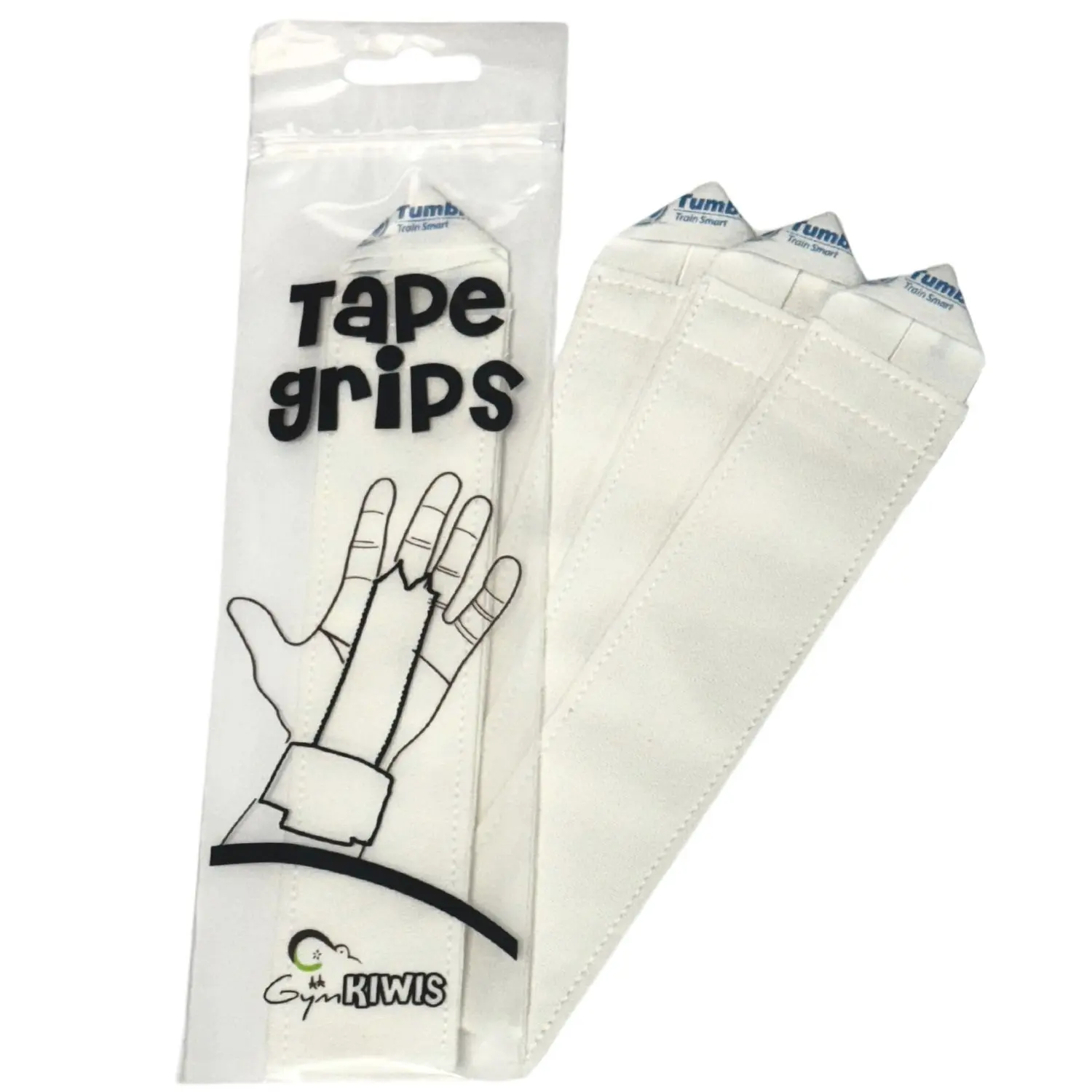 Tumbl Trak GymKiwis Tape Grips: Durable & Reusable Rip Guards for Gymnastics Bars, Reduces Irritation, 3-Pack, Eco-Friendly, Comfortable Fit